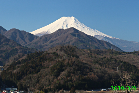 2019年3月9日の富士山