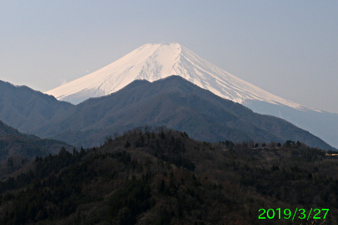 2019年3月27日の富士山