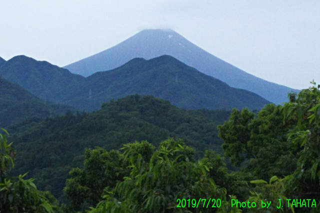 2019年7月20日の富士山写真