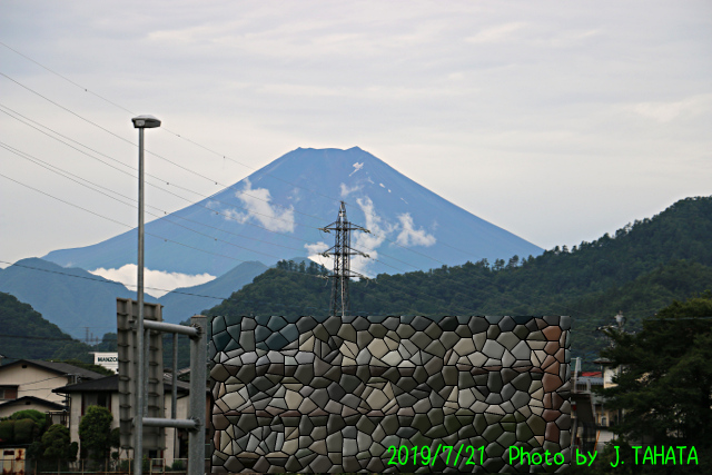 2019年7月21日の富士山写真