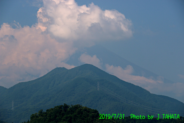 2019年7月31日の富士山