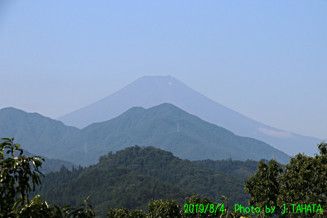 2019年8月4日の富士山