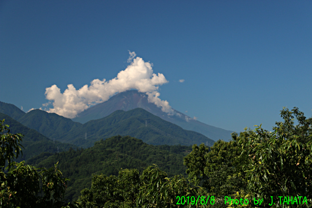 2019年8月8日の富士山