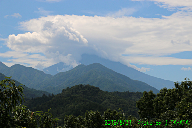 2019年8月31日の富士山写真