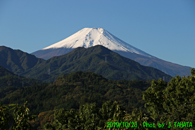 2019年10月23日の富士山