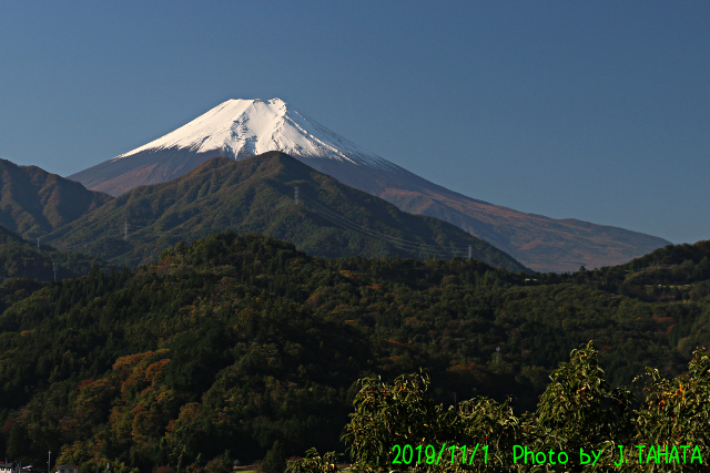 2019年11月1日の富士山写真