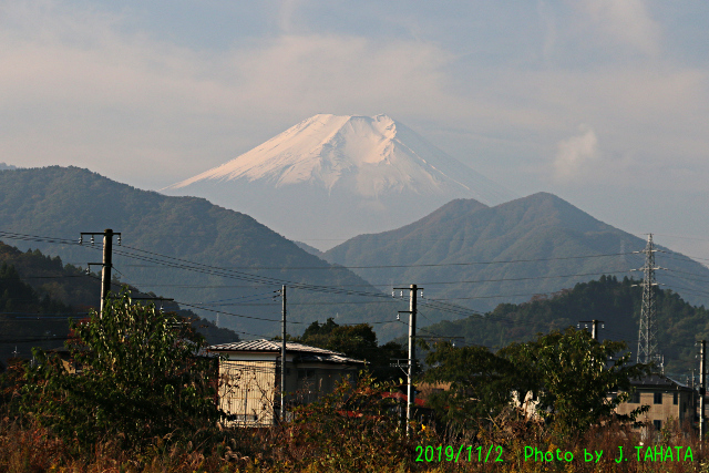 2019年11月2日の富士山写真