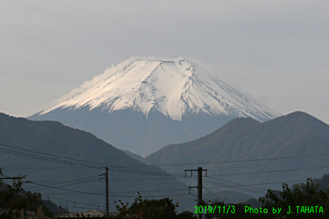 2019年11月3日の富士山写真