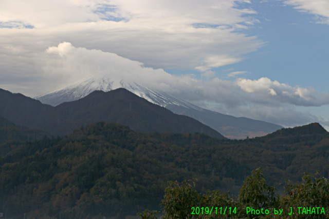 2019年11月14日の富士山