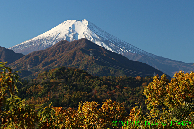 2019年11月16日の富士山