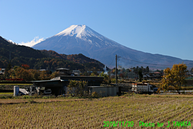 2019年11月20日の富士山