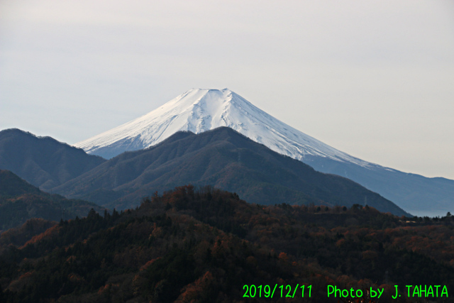 2019年12月11日の富士山