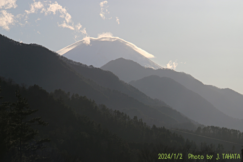 2024年1月2日の富士山写真