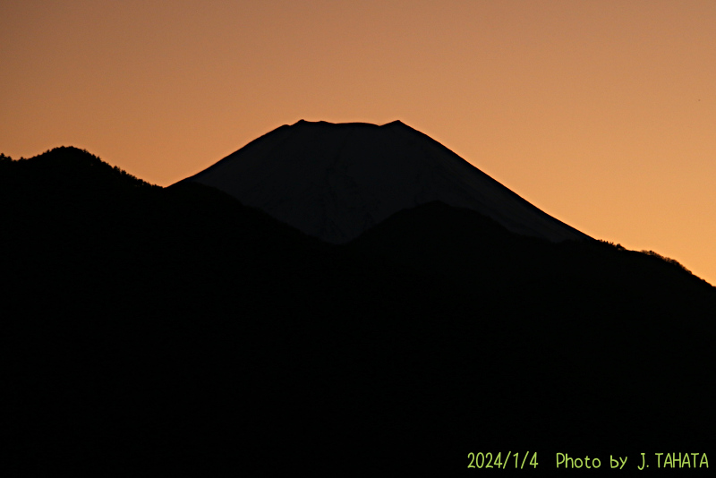 2024年1月4日の富士山写真