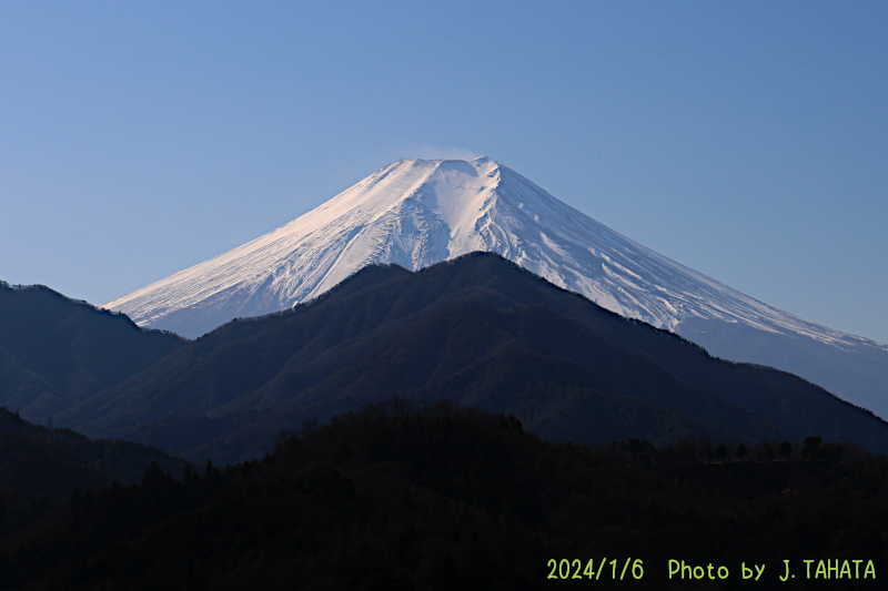 2024年1月6日の富士山写真