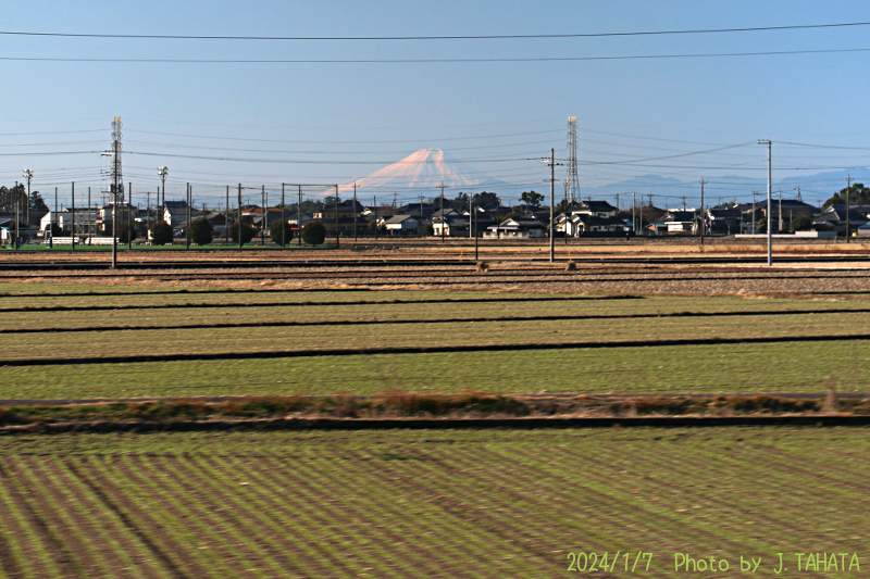 2024年1月7日の富士山写真