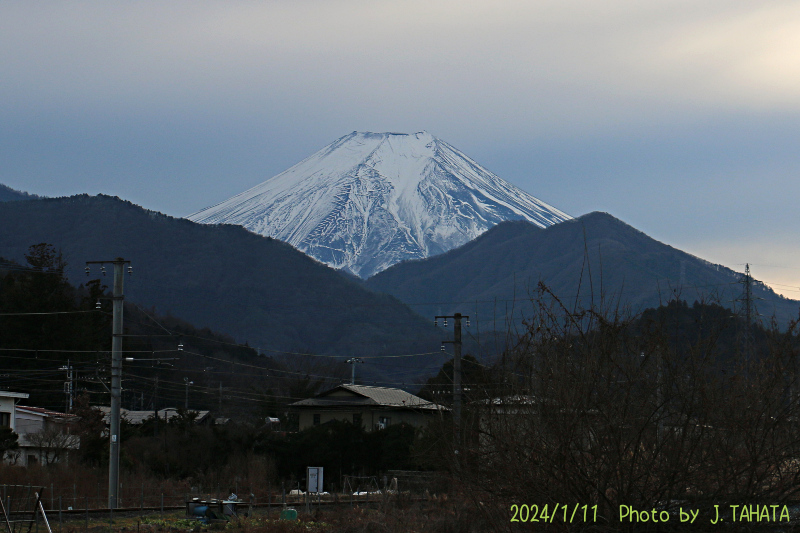 2024年1月11日の富士山写真