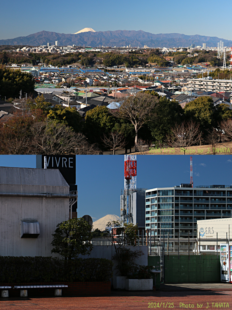 2024年1月25日の富士山写真