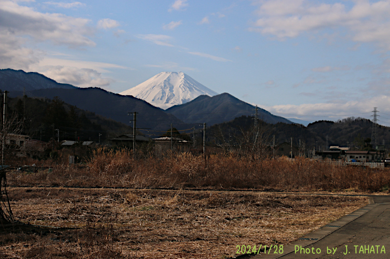 2024年1月28日の富士山写真