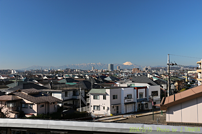 2024年2月13日の富士山写真