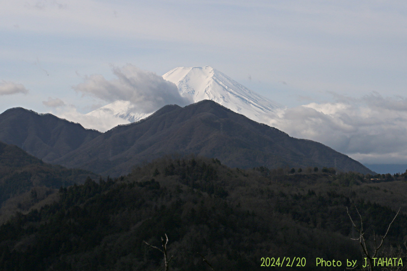 2024年2月20日の富士山写真