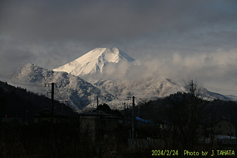 2024年2月24日の富士山写真