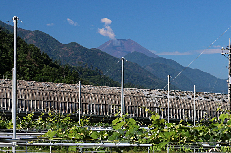 2024年7月23日の富士山写真