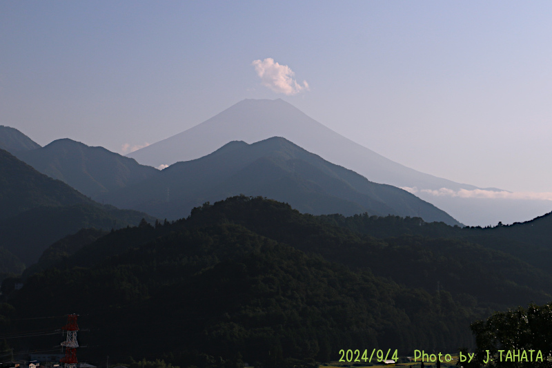 2024年9月4日の富士山写真