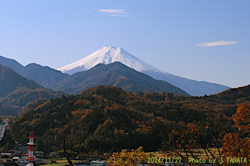 2024年11月27日の富士山写真