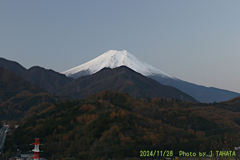 2024年11月28日の富士山写真