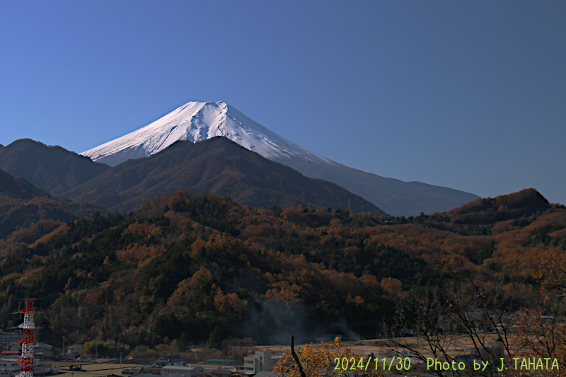 2024年11月30日の富士山写真