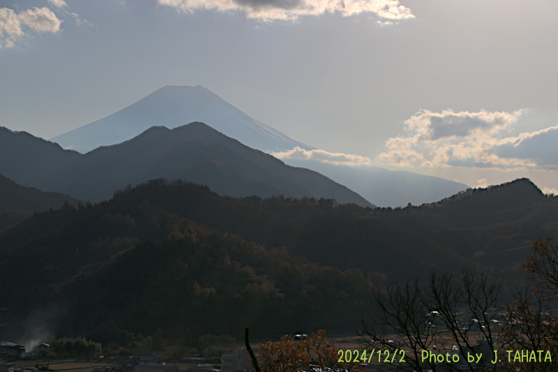 2024年12月2日の富士山写真