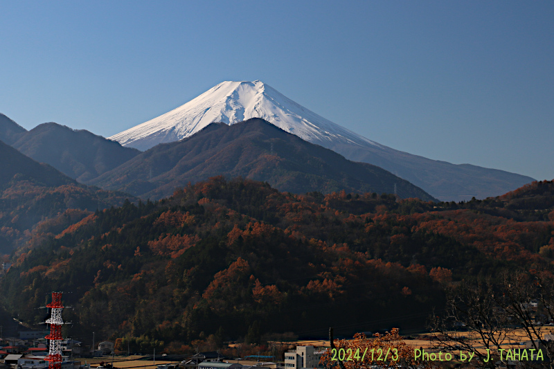 2024年12月3日の富士山写真