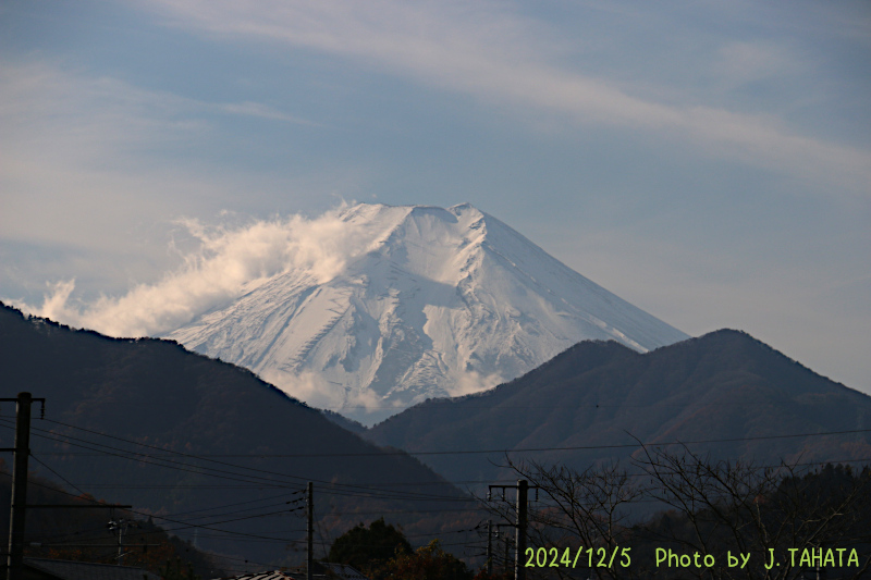 2024年12月5日の富士山写真