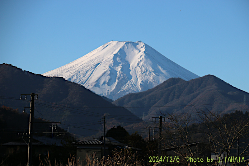 2024年12月6日の富士山写真