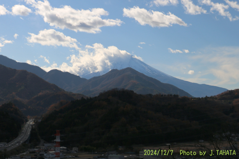 2024年12月7日の富士山写真