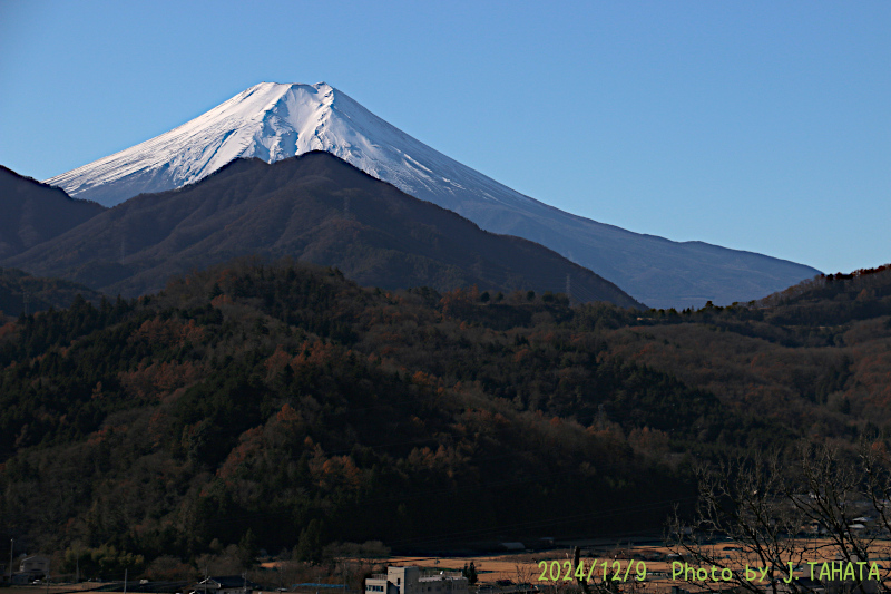 2024年12月9日の富士山写真