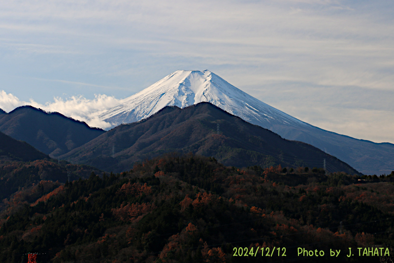 2024年12月12日の富士山写真