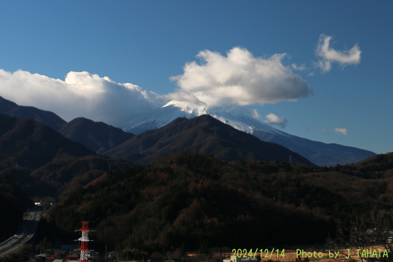 2024年12月14日の富士山写真