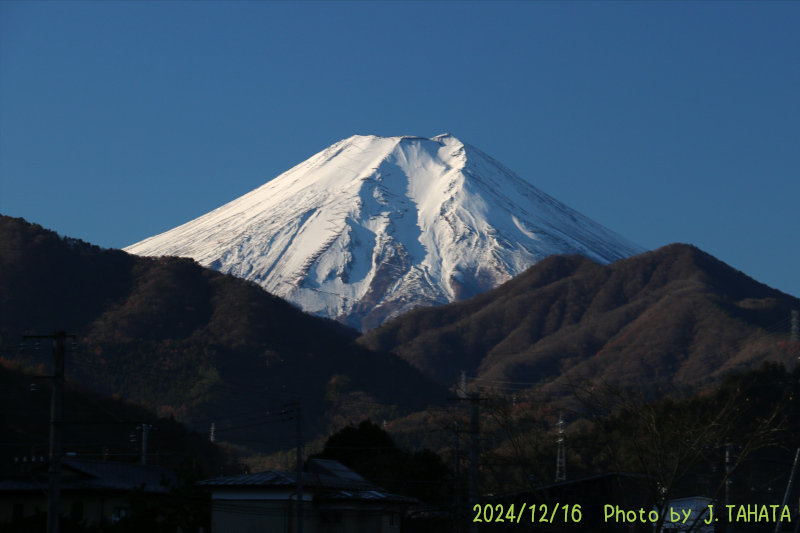 2024年12月16日の富士山写真