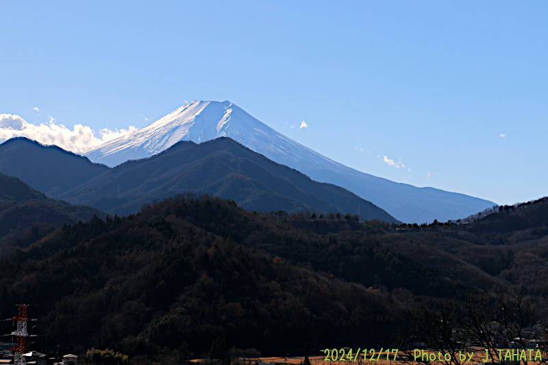 2024年12月17日の富士山写真