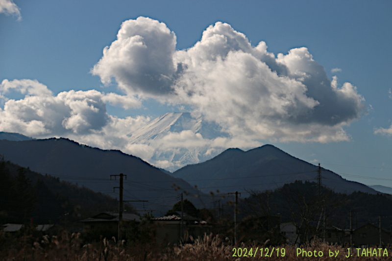 2024年12月19日の富士山写真