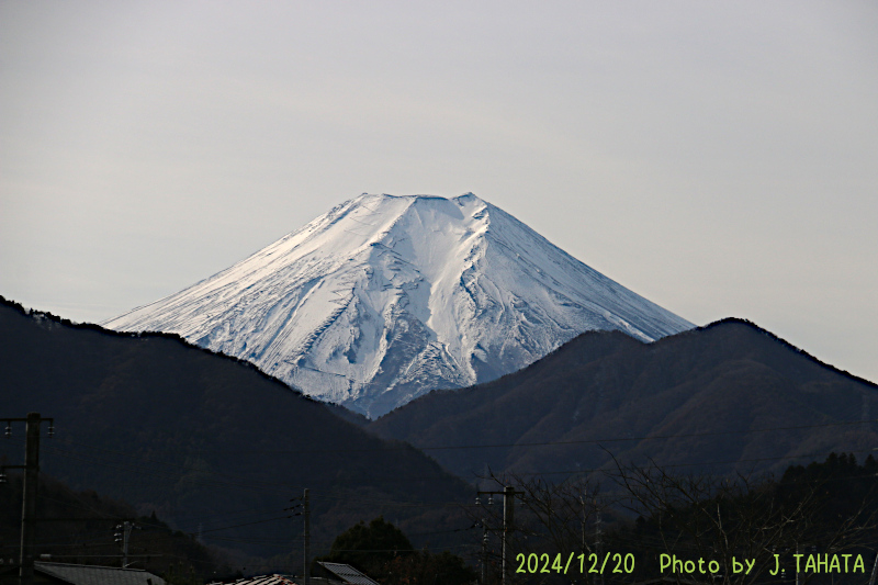 2024年12月20日の富士山写真