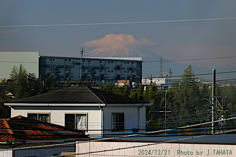 2024年12月21日の富士山写真