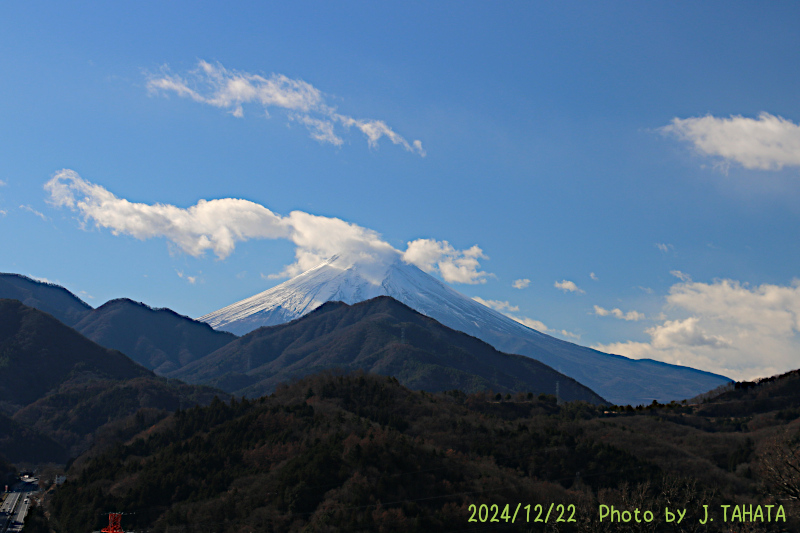 2024年12月22日の富士山写真