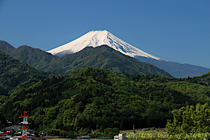 2025年4月30日の富士山写真