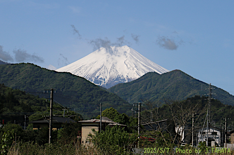 2025年5月7日の富士山写真