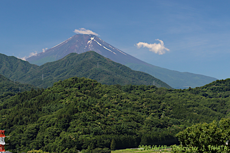 2025年6月17日の富士山写真