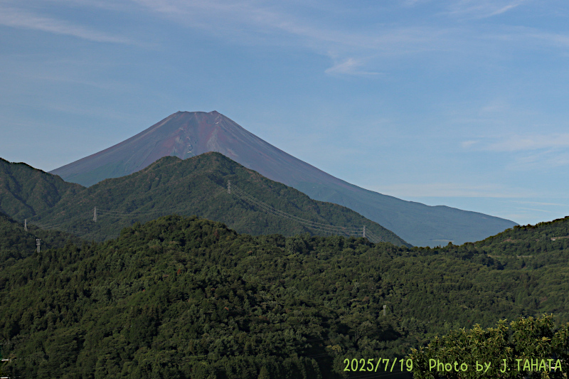 2025年7月19日の富士山写真