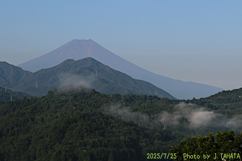 2025年7月25日の富士山写真
